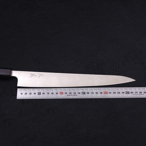Sujihiki Silver Steel #3 Polished Buffalo Magnolia Handle Handle 270mm