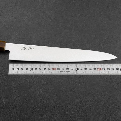 Sujihiki VG-10 Damascus Yellow-Brown Birch Handle 240mm
