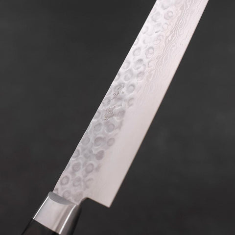 Sujihiki VG-10 Tsuchime Damascus Black Western Handle 245mm