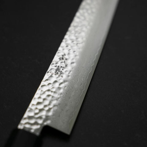 Sujihiki VG-10 Tsuchime Damascus Walnut Handle 240mm
