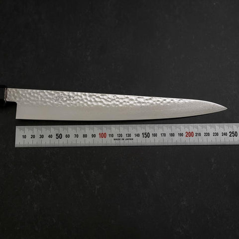 Sujihiki VG-10 Tsuchime Damascus Walnut Handle 240mm