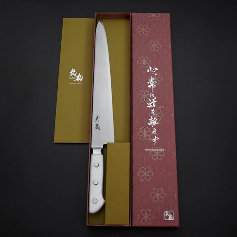 Sujihiki VG-5 Tsuchime Western White Marble Handle 270mm