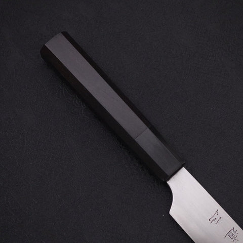 Sujihiki White Steel #2 Super Lucida Manico Bufalo Ebano 170mm