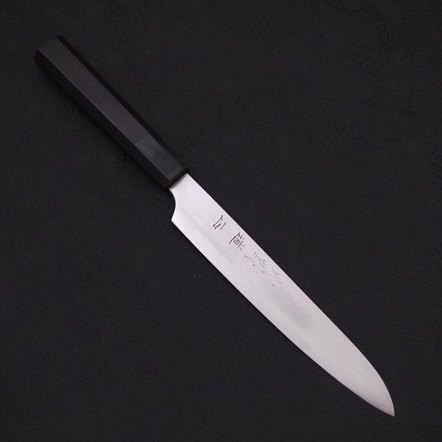 Sujihiki White Steel #2 Super Polished Buffalo Ebony Handle 170mm (6.7”)