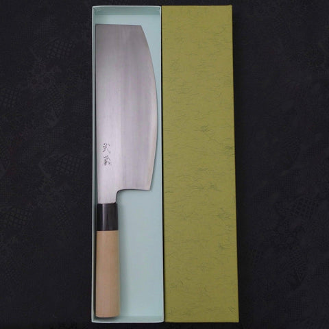 Sushikiri White Steel #2 Kasumi Buffalo Magnolia Handle 240mm