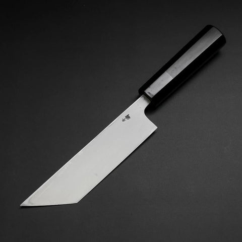 Unagisaki (Edo) Blue Steel #1 Hon-Kasumi Büffelhorn und Ebenholz Griff 150mm