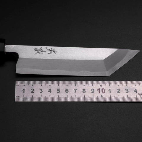 Unagisaki (Edo) Blue Steel #1 Hon-Kasumi Büffelhorn und Ebenholz Griff 150mm