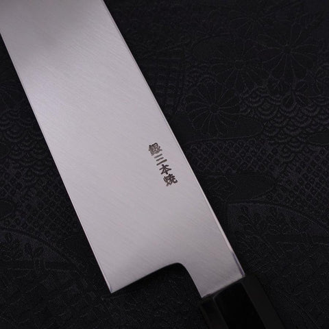 Usuba(Kanto) Honyaki Silver Steel #3 Mirror Finish Buffalo Ebony Handle 180mm