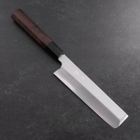 Usuba(Kanto) White Steel #2 Kasumi Buffalo Ebony Handle 165mm