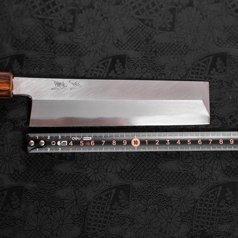 Usuba(Kanto) White Steel #2 Kasumi Sumi Urushi Handle 180mm