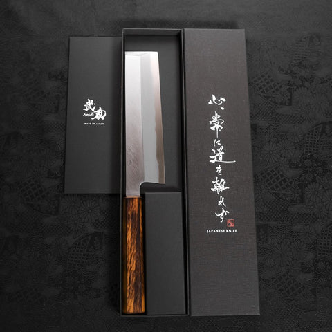 Usuba(Kanto) White Steel #2 Kasumi Sumi Urushi Handle 180mm