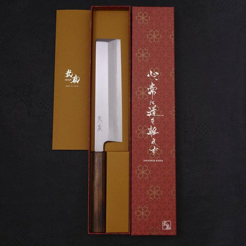 Usuba(Kanto) White Steel #2 Kasumi Sumi Urushi Handle 210mm