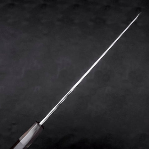 Yanagi Kiritsuke Blue Steel #1 Kasumi Buffalo Ebony Handle 270mm With Sheath (10.6”)