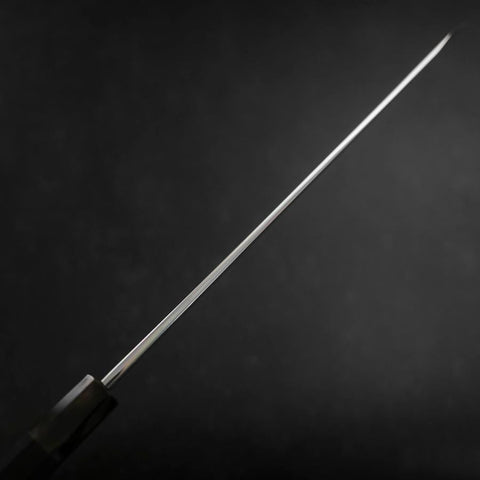 Yanagi Kiritsuke Blue Steel #1 Suminagashi Buffalo Ebony Handle With Sheath 300mm