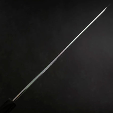 Yanagi Kiritsuke Blue Steel #1 Suminagashi Buffalo Ebony Handle With Sheath 330mm
