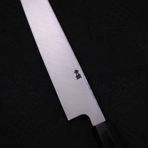 Yanagi Kiritsuke Blue Steel #2 Kasumi Buffalo Ebony Handle 240mm