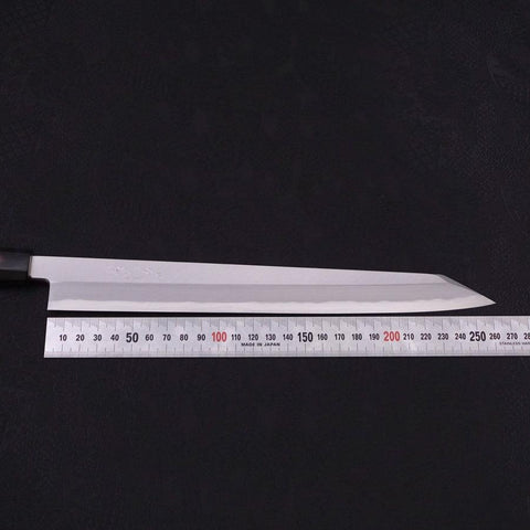 Yanagi Kiritsuke Blue Steel #2 Kasumi Magnolia Buffalo Handle 270mm