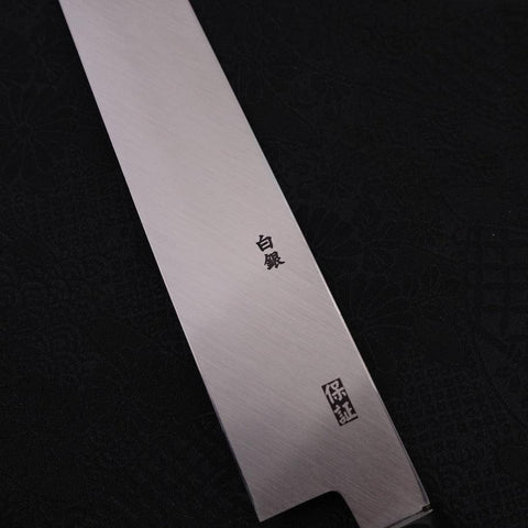 Yanagi Kiritsuke Silver Steel #3 Mirror Buffalo Ebony Handle 270mm
