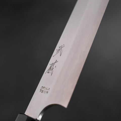 Yanagi Kiritsuke VG-10 Kasumi Buffalo Ebony Handle 250mm