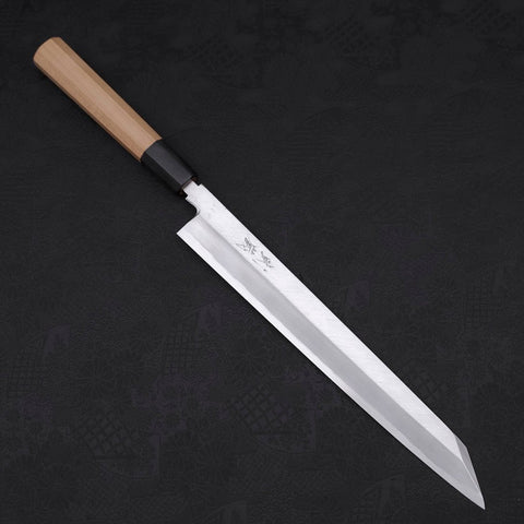Yanagi-Kiritsuke White Steel #2 Kasumi Buffalo Magnolia Handle 270mm