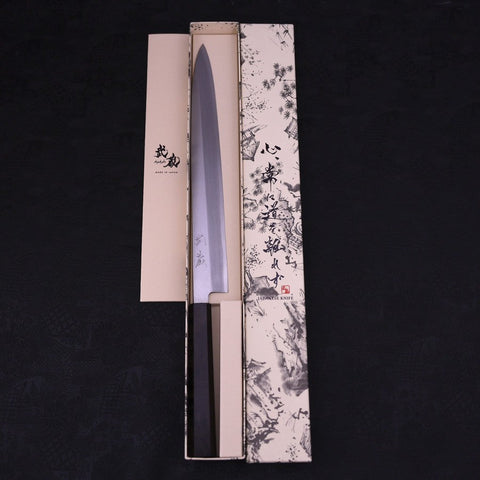 Yanagiba AUS-10 Polished Ebony Handle 300mm