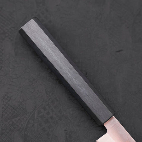 Yanagiba AUS-8 Polished Dark Blue Urushi Handle 210mm