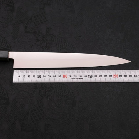 Yanagiba AUS-8 Polished Dark Blue Urushi Handle 240mm