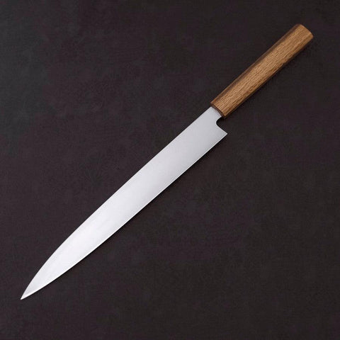 Yanagiba AUS-8 Polished Oak Handle 270mm