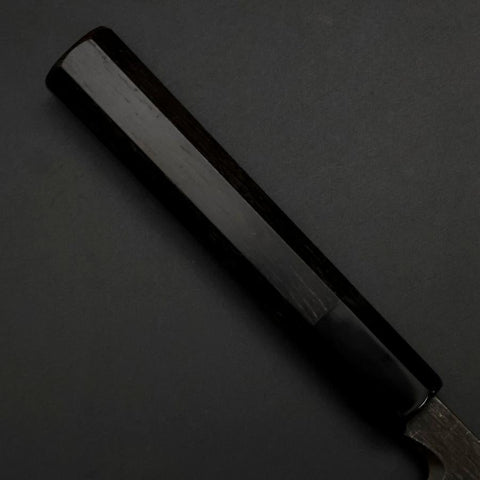 Yanagiba Blue Steel #2 Kurouchi Buffalo Ebony Handle 210mm