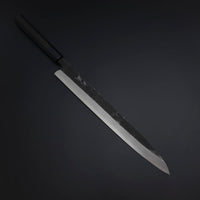 Yanagiba Blue Steel #2 Kurouchi Manico Bufalo Ebano 290mm