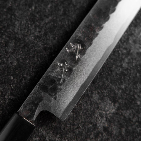 Yanagiba Blue Steel #2 Kurouchi Tsuchime Mango de Magnolia 270mm