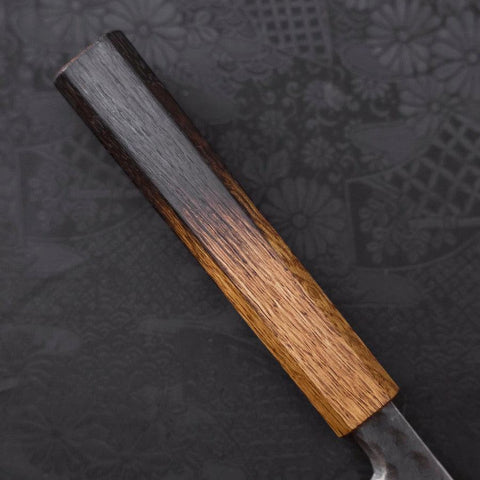 Yanagiba Blue Steel #2 Kurouchi Tsuchime Yaki Urushi Handle 200mm