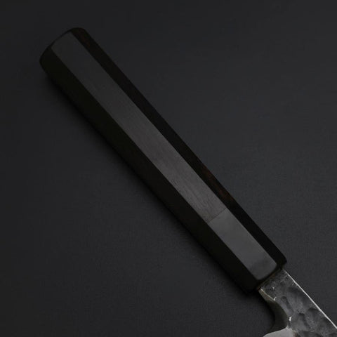 Yanagiba Blue Steel #2 Tsuchime Kurouchi Buffalo Ebony Handle 260mm