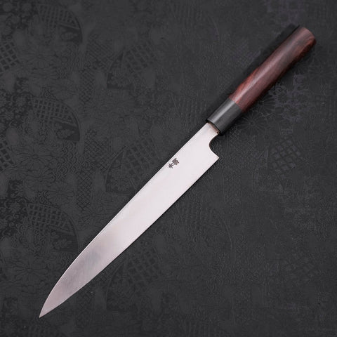 Yanagiba Blue Steel #2 Damascus Shitan Handle 210mm