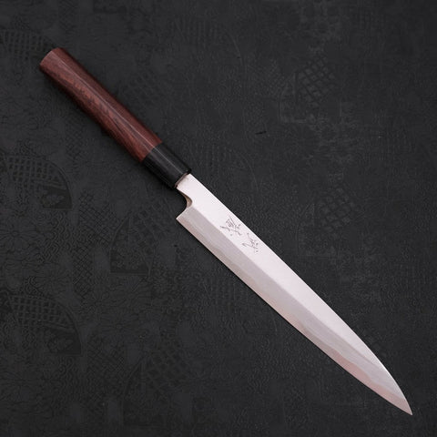 Yanagiba Blue Steel #2 Damascus Shitan Handle 210mm