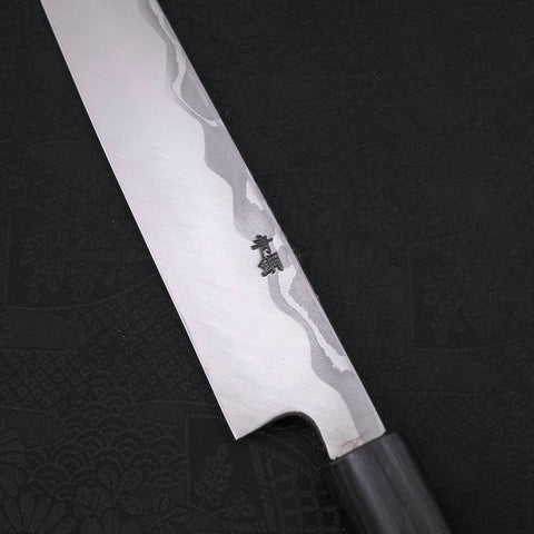 Yanagiba Blue Steel #2 Damascus Shitan Handle 240mm
