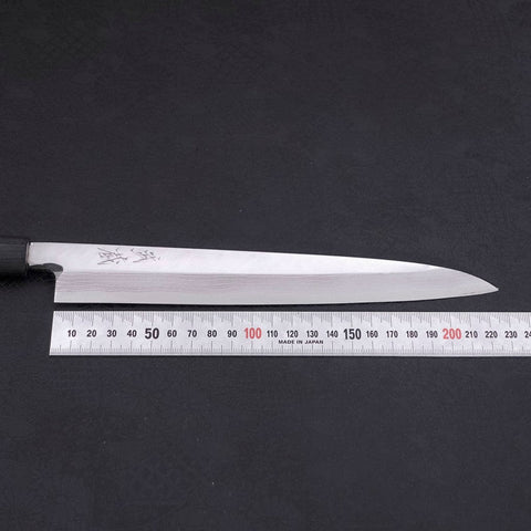 Yanagiba Blue Steel #2 Damascus Shitan Handle 240mm
