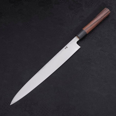 Yanagiba Blue Steel #2 Damascus Shitan Handle 270mm
