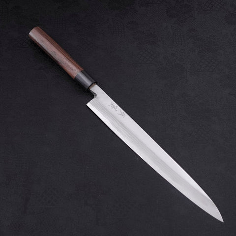 Yanagiba Blue Steel #2 Damascus Shitan Handle 270mm