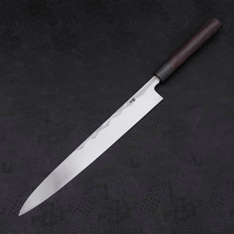 Yanagiba Blue Steel #2 Damascus Shitan Handle 300mm
