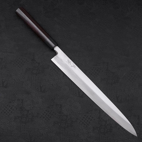 Yanagiba Blue Steel #2 Damascus Shitan Handle 300mm