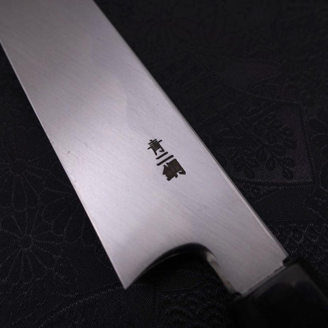 Yanagiba Blue Steel #2 Kasumi Buffalo Ebony Handle 300mm