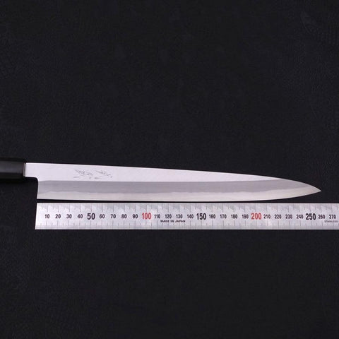 Yanagiba Blue Steel #2 Kasumi Buffalo Magnolia Handle 270mm