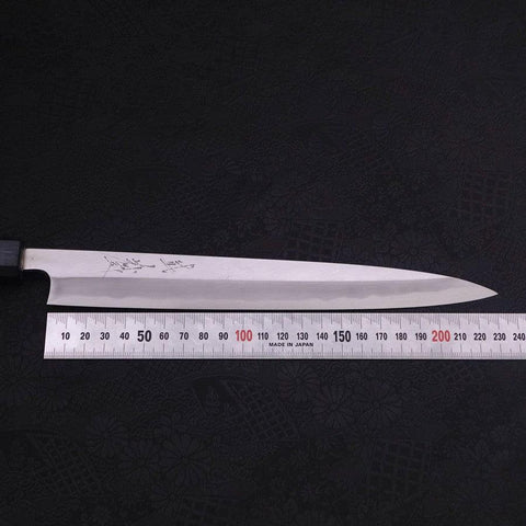 Yanagiba Blue Steel #2 Kasumi Dark-Blue Urushi Handle 240mm