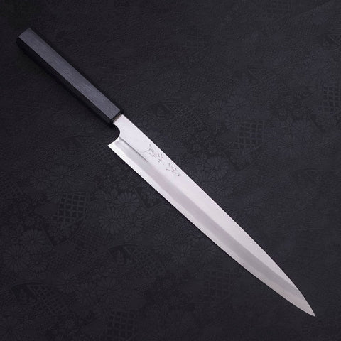 Yanagiba Blue Steel #2 Kasumi Dark-Blue Urushi Handle 270mm