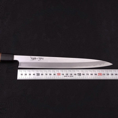 Yanagiba Blue Steel #2 Kasumi Walnut Handle 240mm