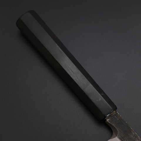Yanagiba Blue Steel #2 Kurouchi Buffalo Ebony Handle 200mm