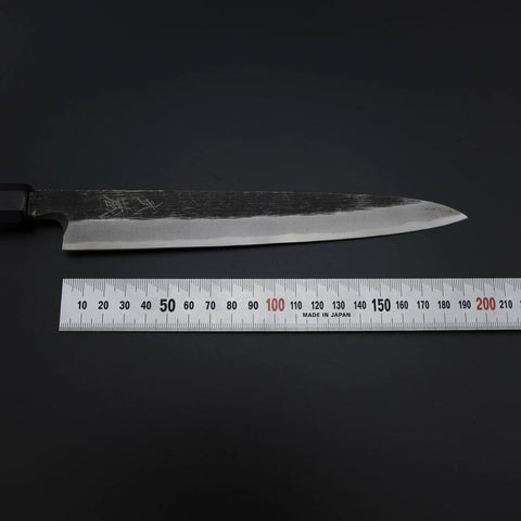 Yanagiba Blue Steel #2 Kurouchi Buffalo Ebony Handle 200mm