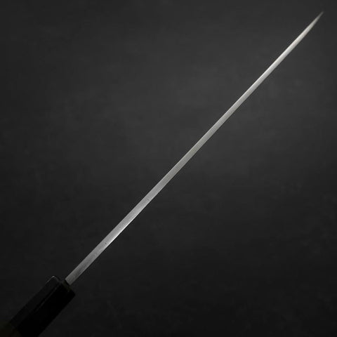 Yanagiba Blue Steel #2 Suminagashi Buffalo Ebony Handle 240mm