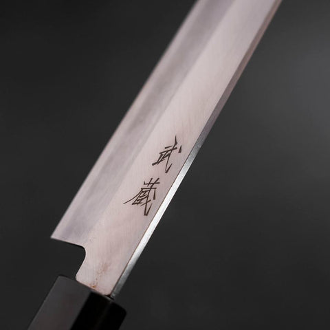 Yanagiba Left Hand AUS-10 Polished Buffalo Teak Handle 240mm